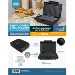 Sanduchera Grill Asador Home Elements - Imagen 9