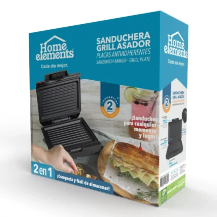 Sanduchera Grill Asador Home Elements