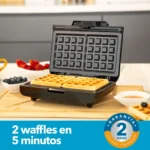 Wafflera Eléctrica Home Elements - Imagen 3
