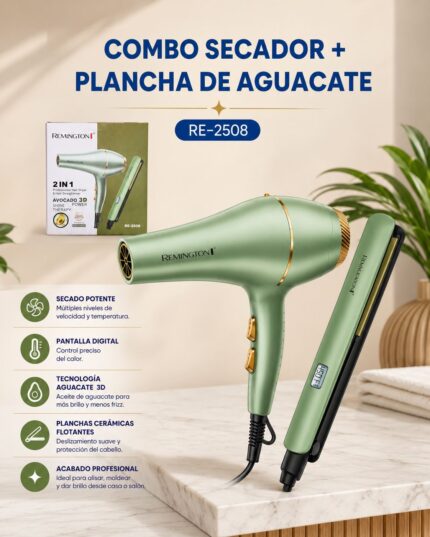 Combo Secador + Plancha de Aguacate