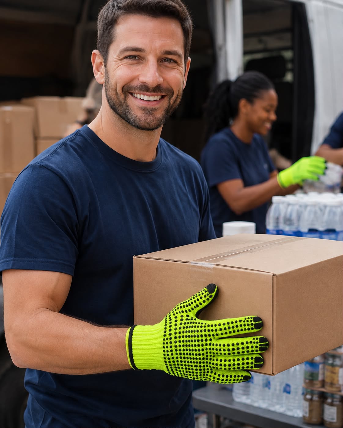 GUANTES GUANTES DE TRABAJO ANTIDESLIZANTES - Imagen 1