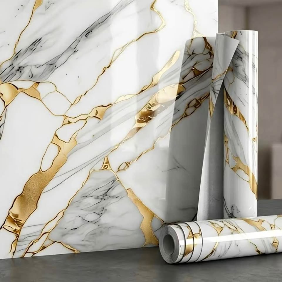 PAPEL 3 PAPEL ADHESIVO DECORATIVO DISEÑO MÁRMOL - Imagen 1
