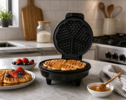 WAFFLERA ELÉCTRICA DE CORAZONES RAF