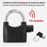 CANDADO DE SEGURIDAD CON ALARMA 110 dB - Imagen 2