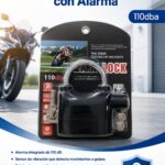 CANDADO DE SEGURIDAD CON ALARMA 110 dB