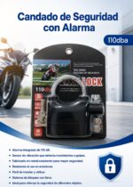 CANDADO DE SEGURIDAD CON ALARMA 110 dB